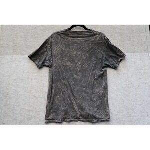 AC/DC Band Tee Acid Wash Charcoal Grey Graphic Logo Rock T-Shirt Mens Small